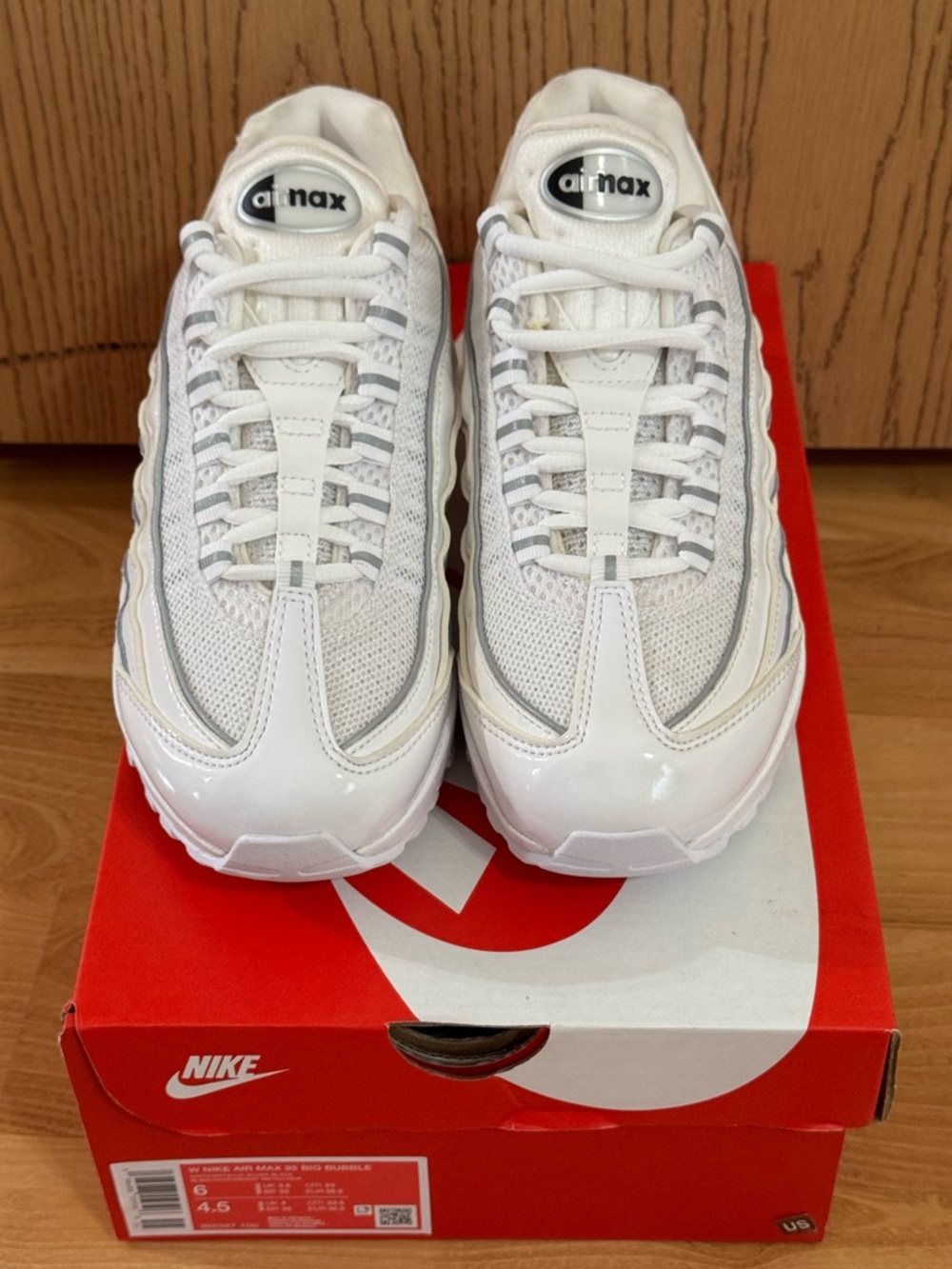 Nike Air Max 95 Big Bubble White/Metallic Silver/Black Box Label